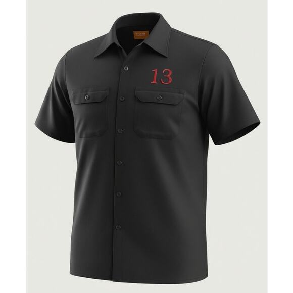 Vintage Style Custom Red Kap Mechanic Shirt | Lucky 13 | Men's L - Picture 1 of 4